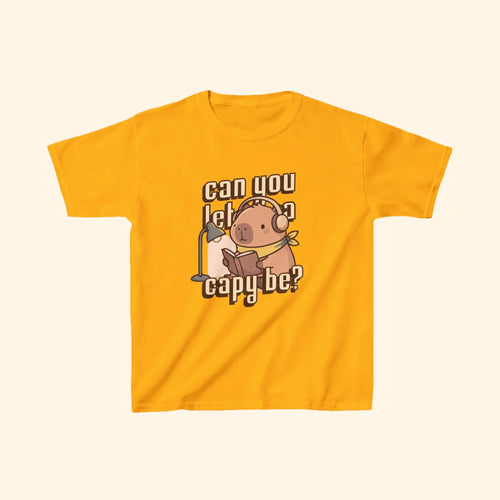 can you let a capy be? kids tee