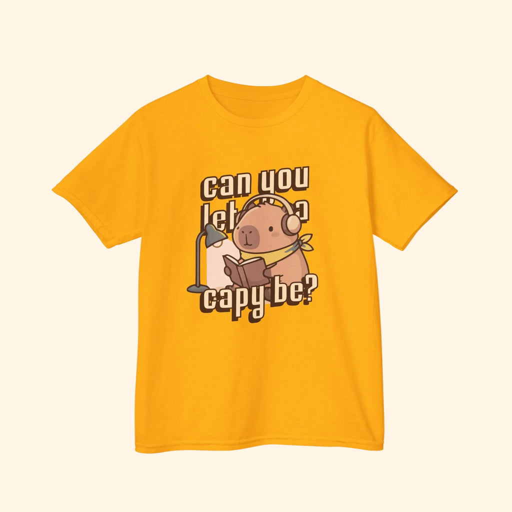can you let a capy be? kids tee