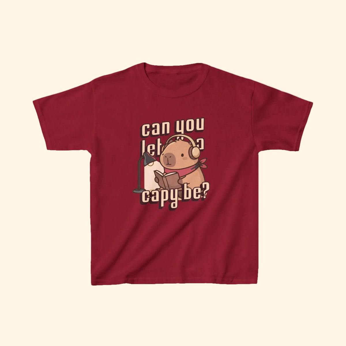 can you let a capy be? kids tee