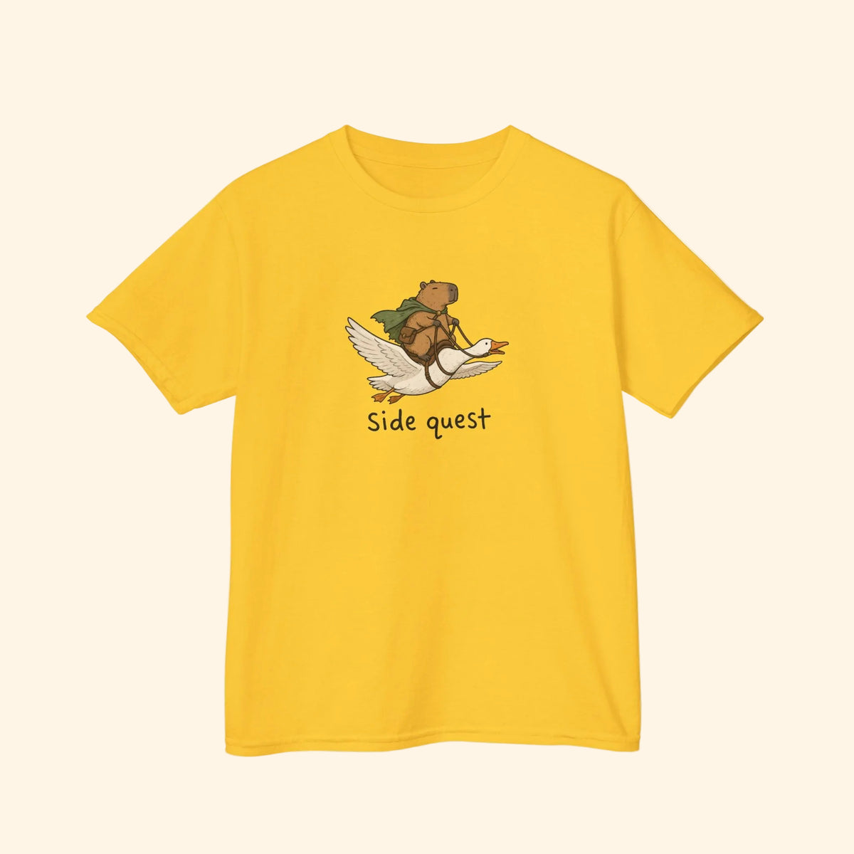 capybara side quest kids tee