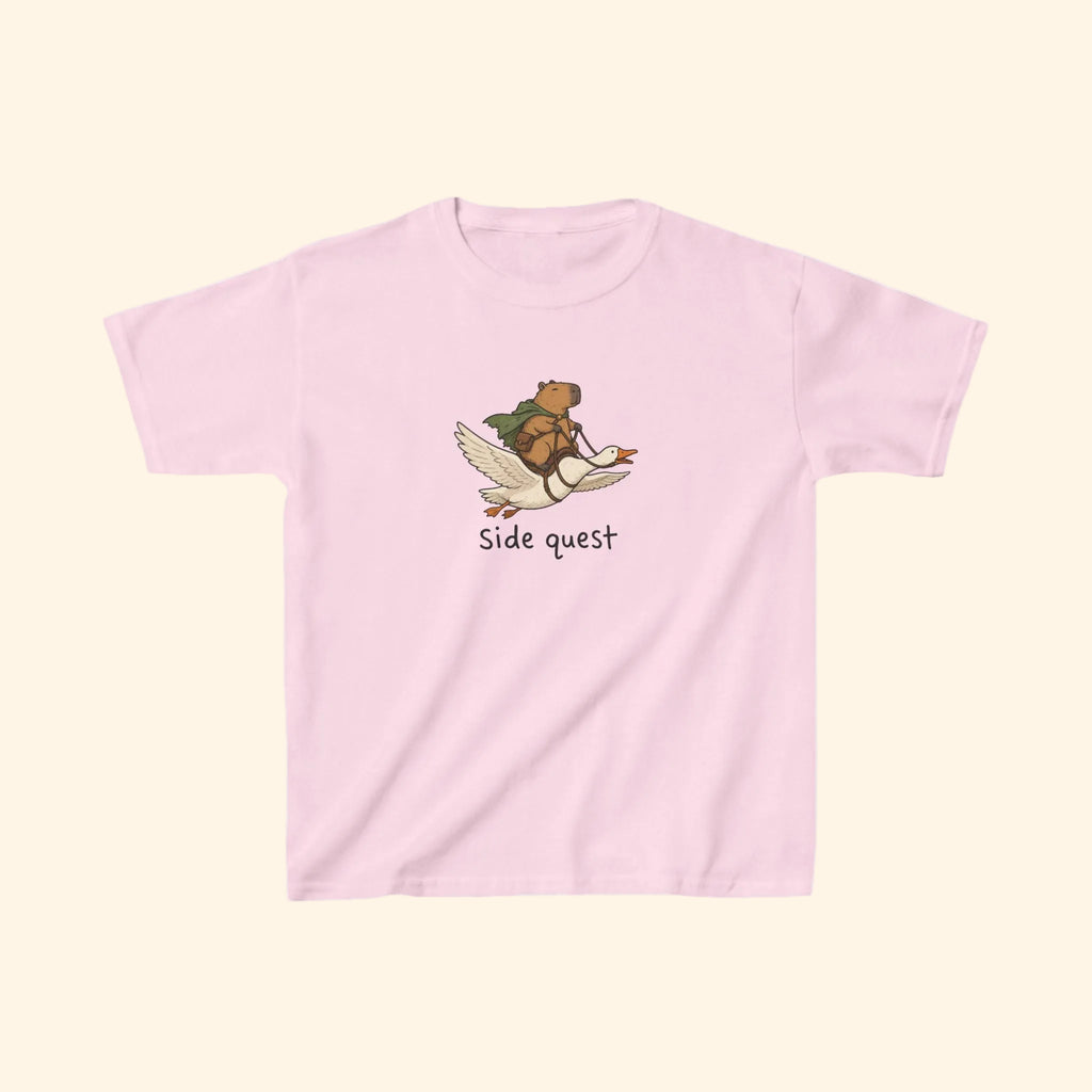 capybara side quest kids tee