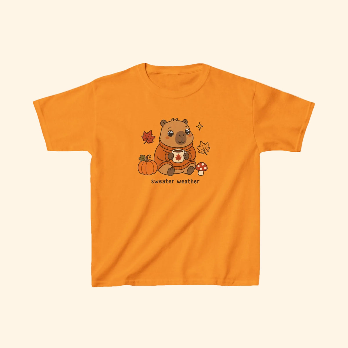 sweater weather capy kids tee