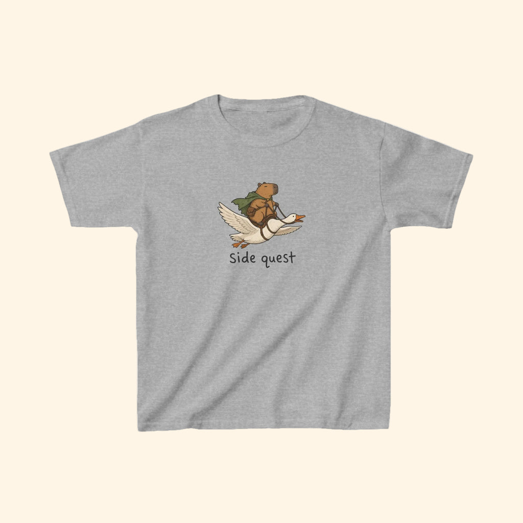 capybara side quest kids tee