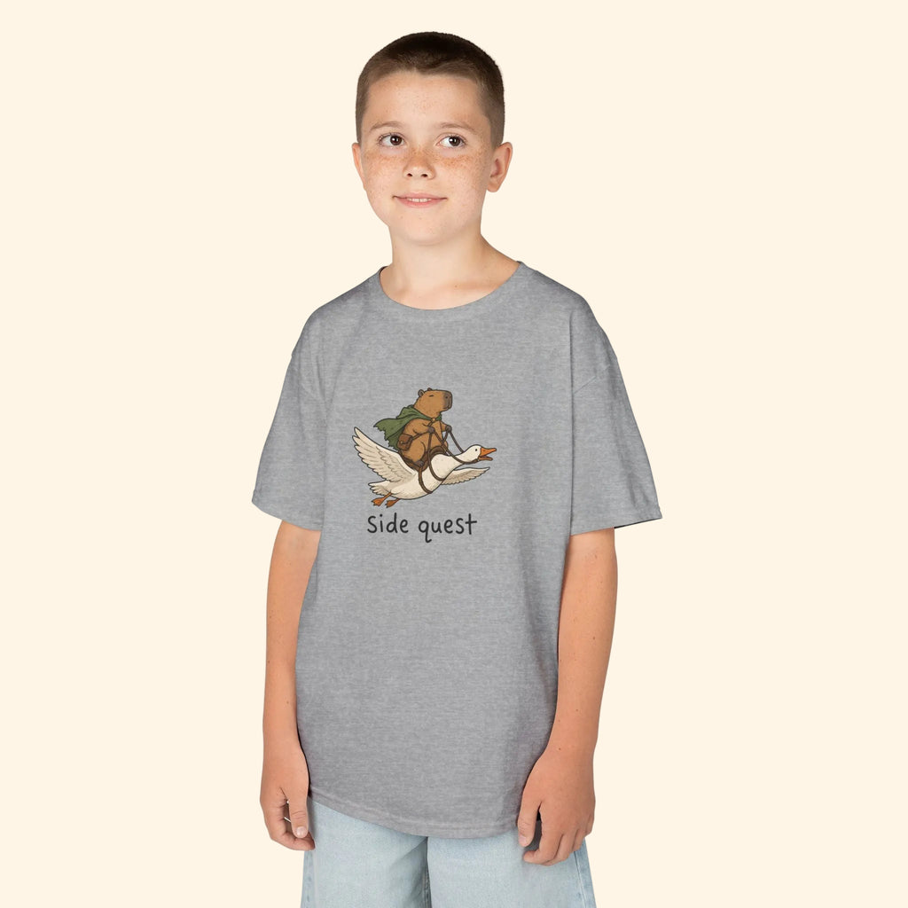 capybara side quest kids tee
