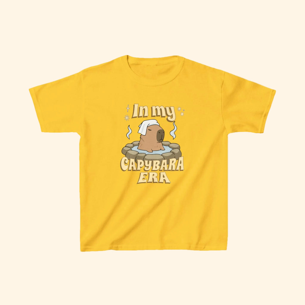 in my capybara era kids tee