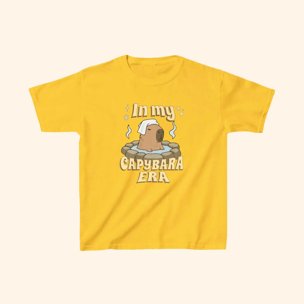 in my capybara era kids tee