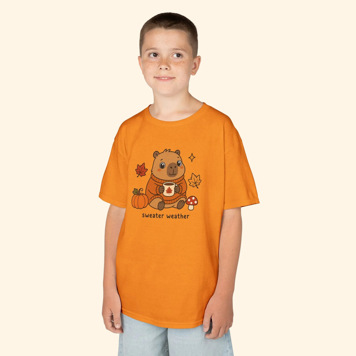 sweater weather capy kids tee