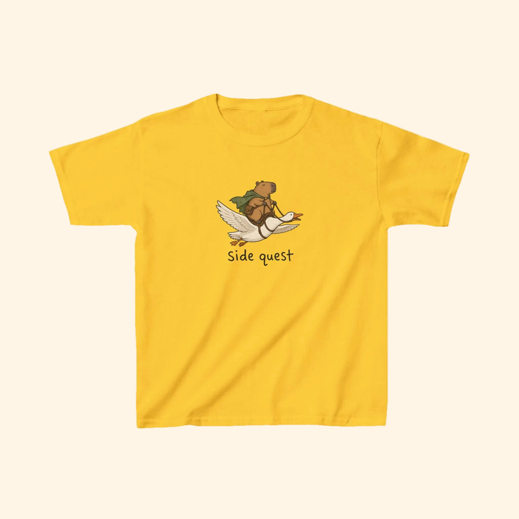 capybara side quest kids tee