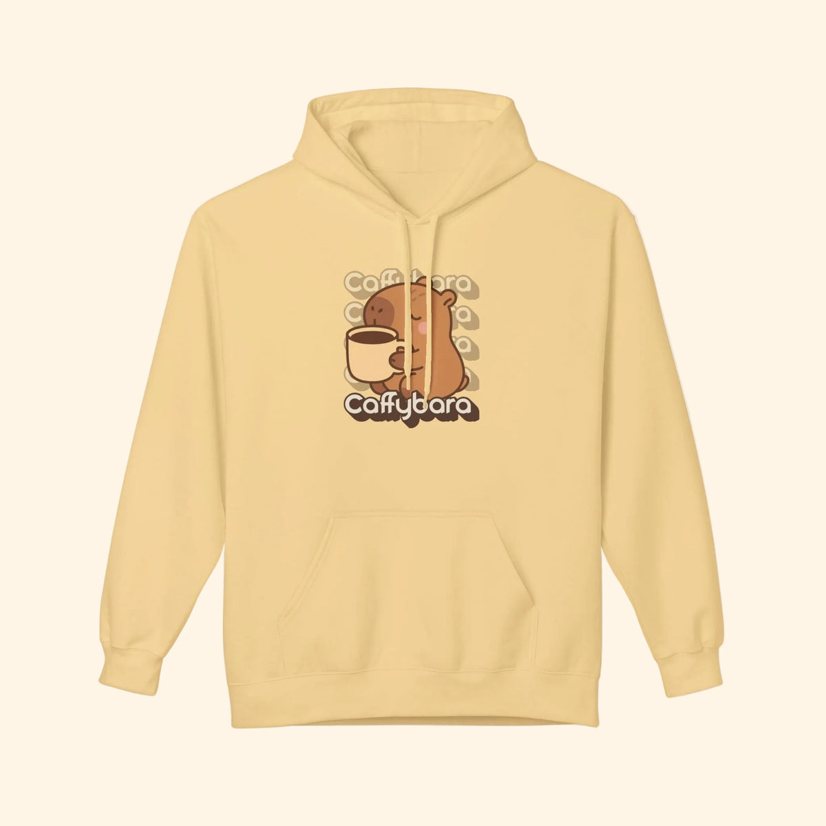 the caffybara hoodie
