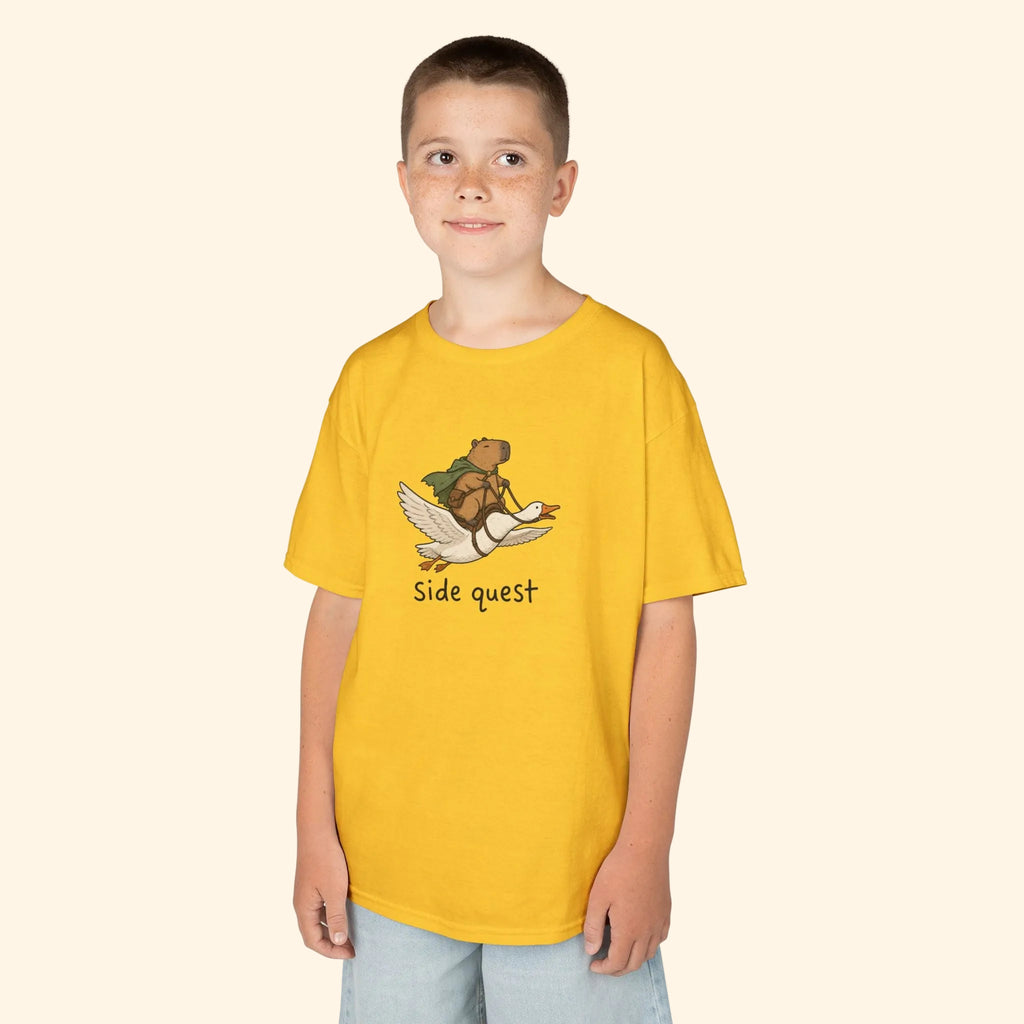 capybara side quest kids tee