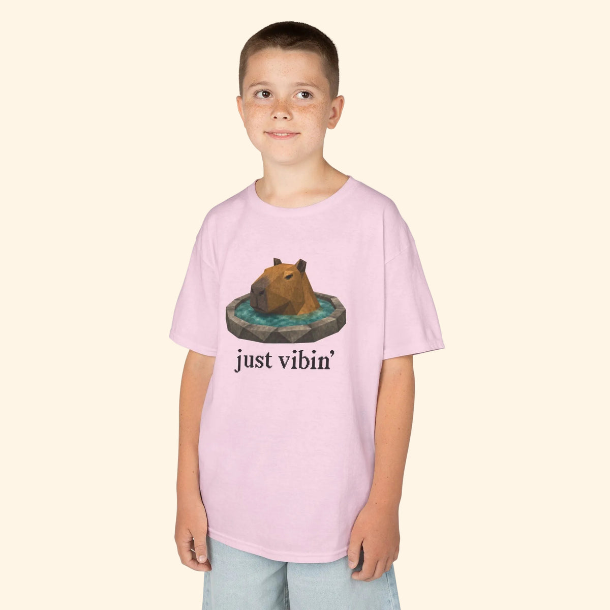 just vibin' kids tee