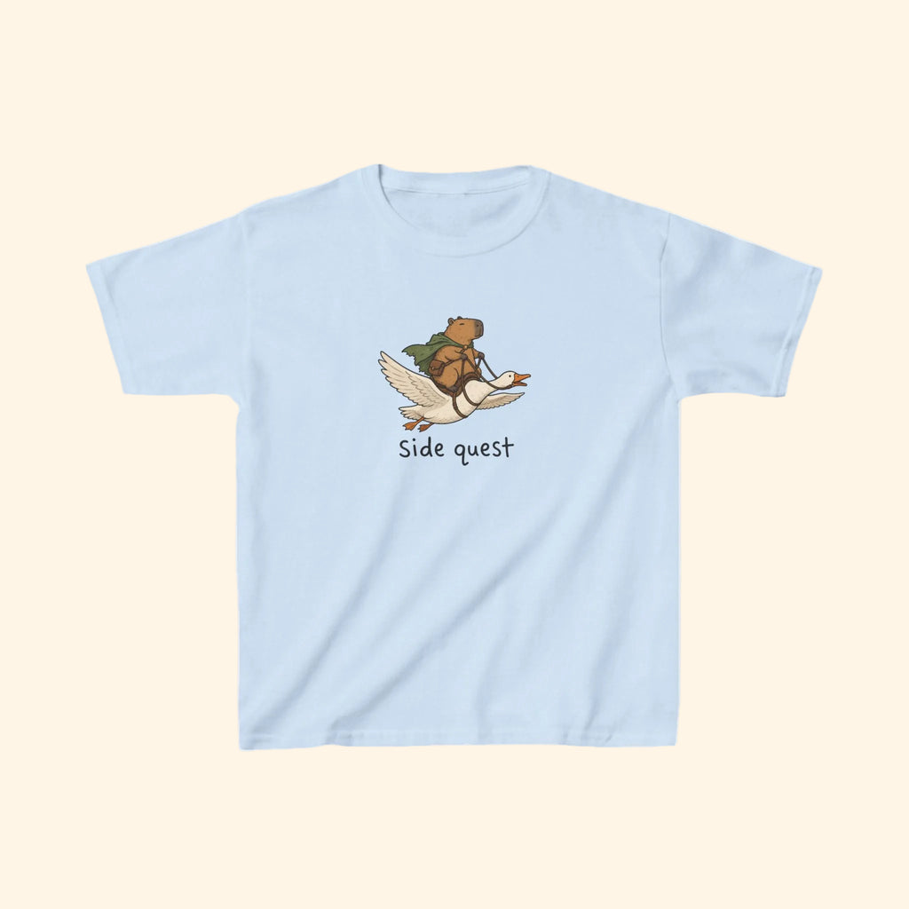 capybara side quest kids tee