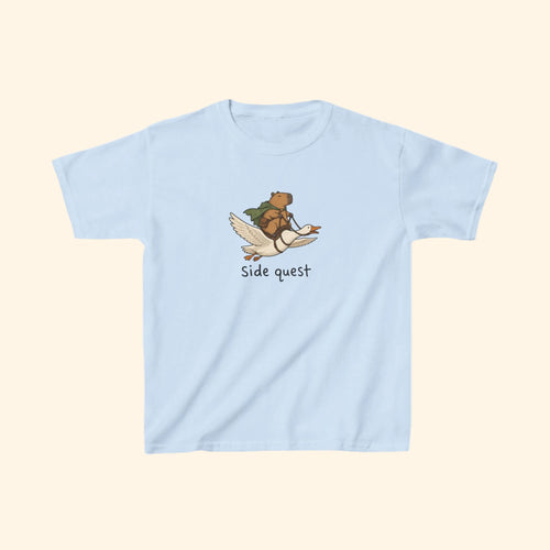 capybara side quest kids tee