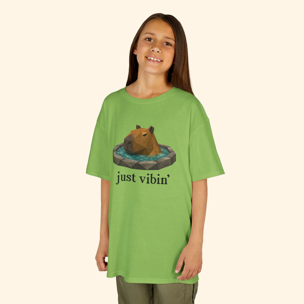 just vibin' kids tee