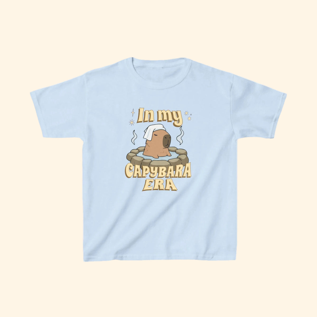 in my capybara era kids tee