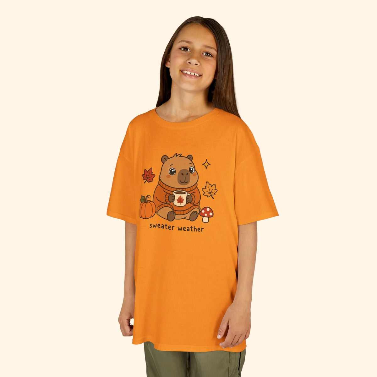 sweater weather capy kids tee