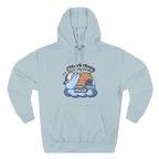 blankybara hoodie in misty blue – capybara hoodie by Capybaria
